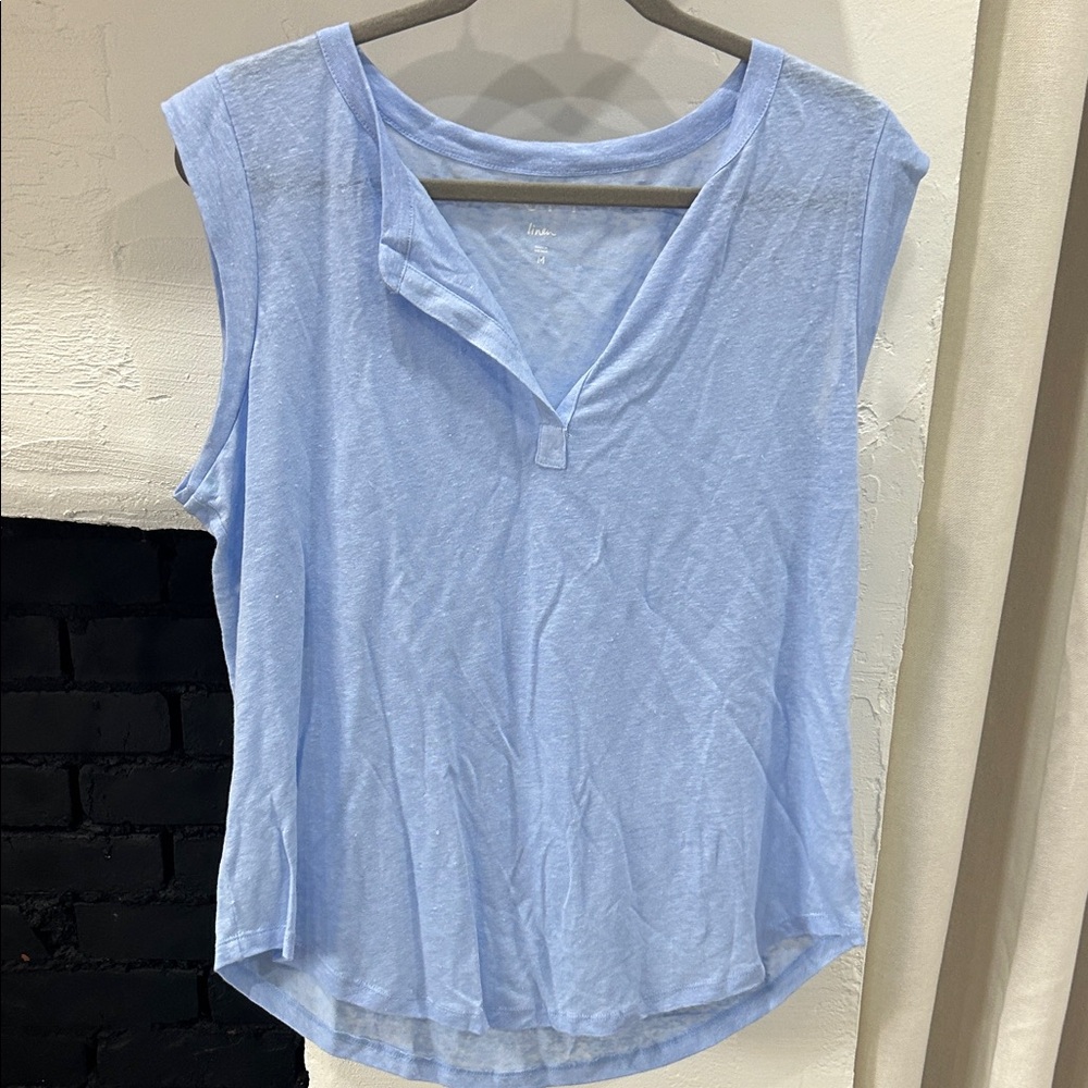 LOFT Sky Blue Sleeveless Tank Top
